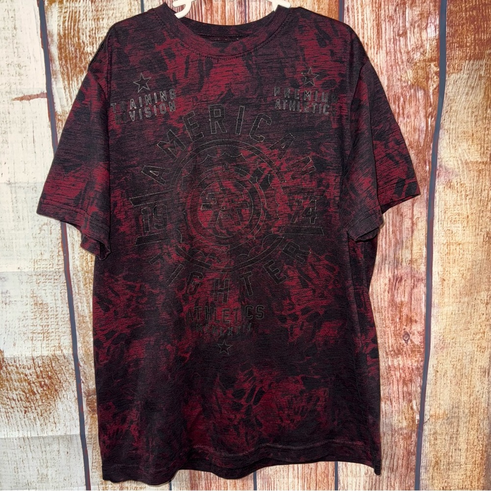 American Fighter Boy’s Tee Size Large Red and Black